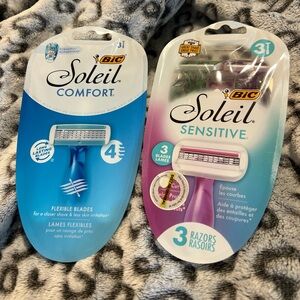 BIC Soleil Comfort 4-Blade Disposable Razor And Soleil Sensitive 4-Blade - NEW